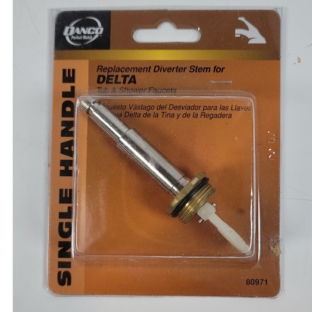 Danco 80971 Replacement Diverter Stem for Delta Tub & Shower Faucets Chrome
